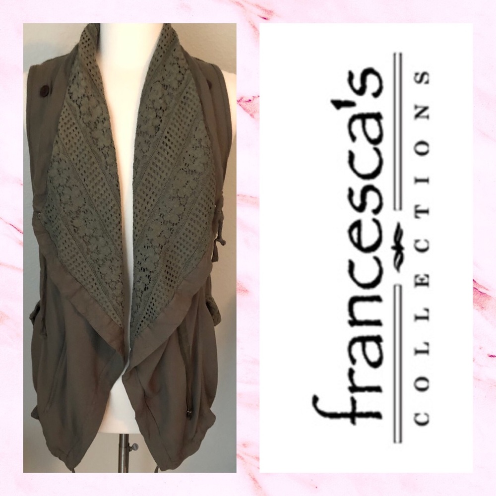 😍Francescas Miami Oversized Military Coat/Vest